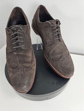 Gordon Rush Brown Suede Wingtip Dress Shoes